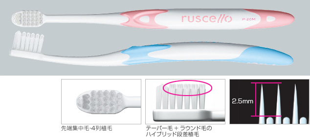 P-20 ピセラ｜ルシェロ歯ブラシ｜歯ブラシ｜製品情報｜歯とお口の健康 
